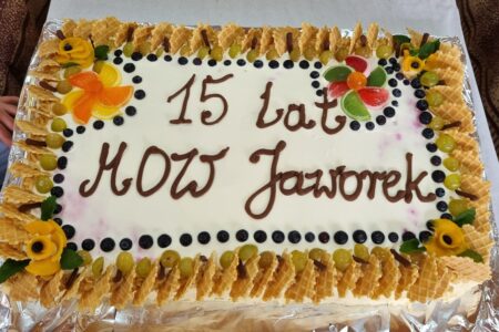 Tort z okazji XV lecia MOW Jaworek